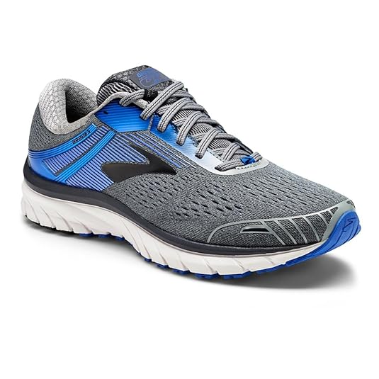 Brooks Men's Adrenaline GTS 18 Grey/Blue/Black 14 D US