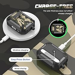 RFUNGUANGO for AirPods Pro Case Cover with Cleaner