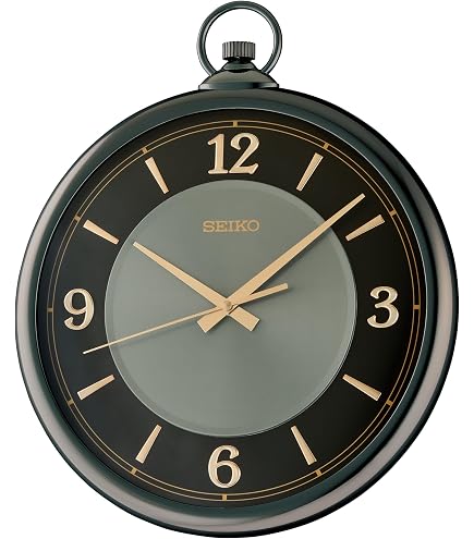 Amazon.com: Seiko Clock KX214C Wall Clock, Radio, Analog, Cream
