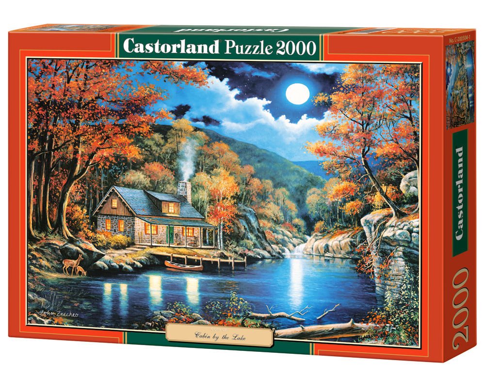 Buy Castorland Cabin By The Lake Puzzle 2000 Piece Online At