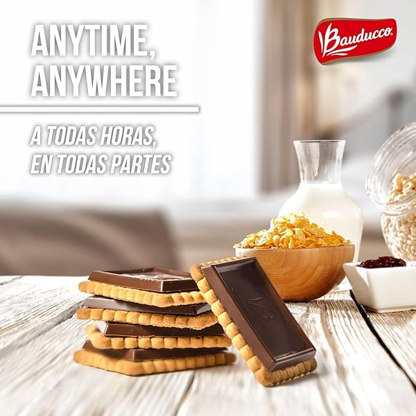 BAUDUCCO CHOCO BISCUIT COOKIES, 2.8 OZ (PACK OF 1) – CRISPY CHOCOLATE-FILLED COOKIES – PERFECT SWEET SNACK OR DESSERT – ENJOY THEM WITH COFFEE, TEA, OR YOUR FAVORITE HOT DRINK.