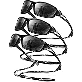 OUKEMAX Polarized Sunglasses Men, Sports Sun Glasses Womens UV400 Protection for Fishing Running Driving