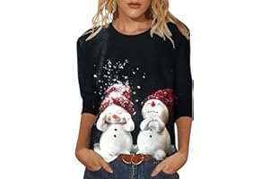 ZEFOTIM Christmas Sweatshirts For Women Long Sleeve Crewneck Funny Cute Xmas Reindeer Snowman Wine Glass Shirts