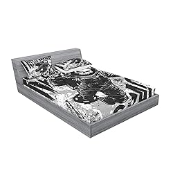 Lunarable Outer Space Fitted Sheet & Pillow Sham