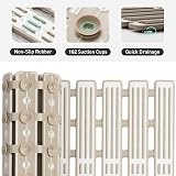 XIYUNTE Shower Mat Non Slip 68x40 cm Anti Mould Cut to Size Brown view 3