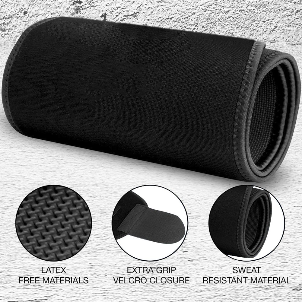 Waist Trimmers,Adjustable Waist Trimmer for Men and Women to Loose Weight and Keep Fit,Best Back Belt Support For Men Women, Back Support Belt For Squats, Deadlif,Thrusters Lifting Belt For Powerlift (black, Large)