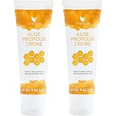 Forever Living Aloe Propolis Creme, 4 oz, Pack of 2 | Aloe Vera, Bee Propolis, Vitamins A, C, and E, Face and Body Moisturizer, Vegetarian-Friendly