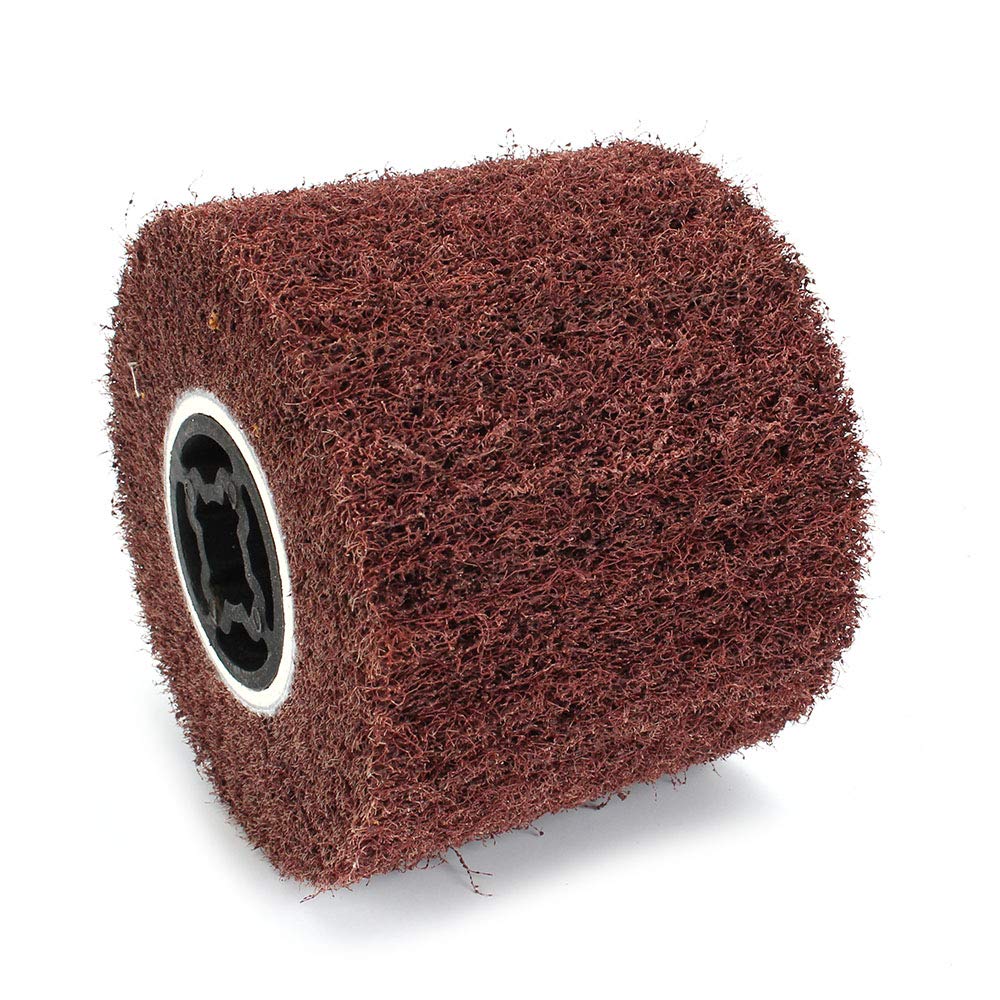 120 x 100 mm non-woven abrasive flap wire drawing polishing burnishing wheel for the surface treatment of metal products 80 grit