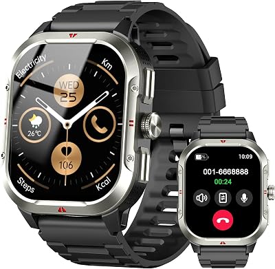 2026 Smartwatch Uomo GPS,2.06" HD AMOLED Orologio Smartwatch con Chiamate