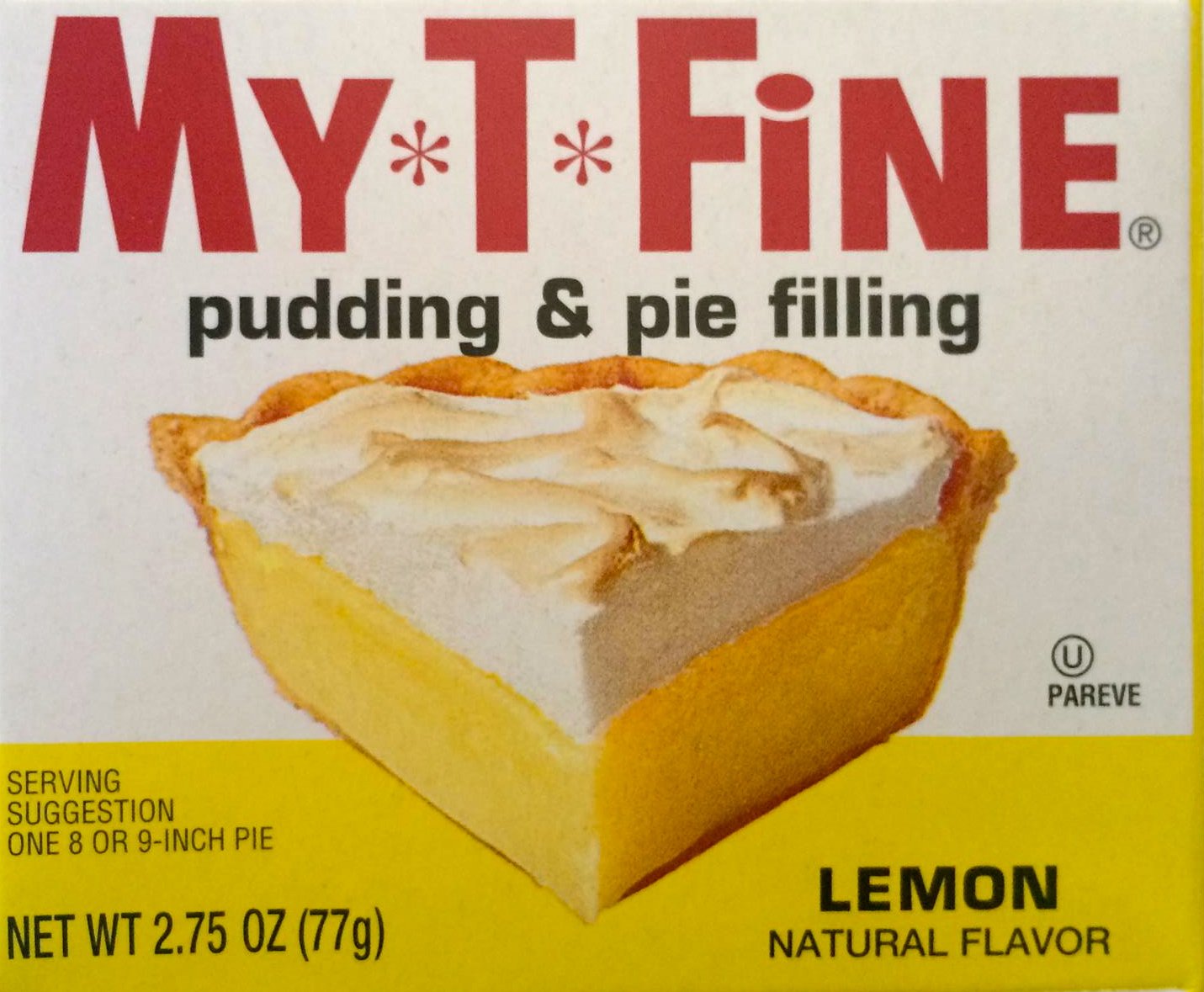 Lemon Pudding and Pie Filling Mix By My T Fine