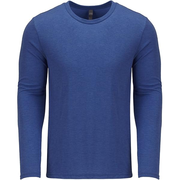 Next Level Men's Triblend Long-Sleeve Crew T-Shirt – Vintage Black, Soft Blend - View #5