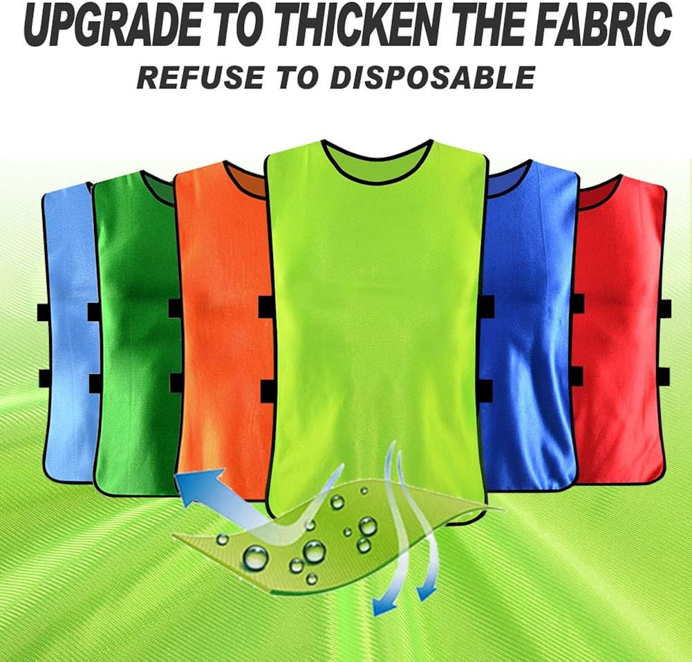 Antoyo Pinnies Adult,Youth Football Practice Jerseys,Soccer Equipment for Trainin: Clothing