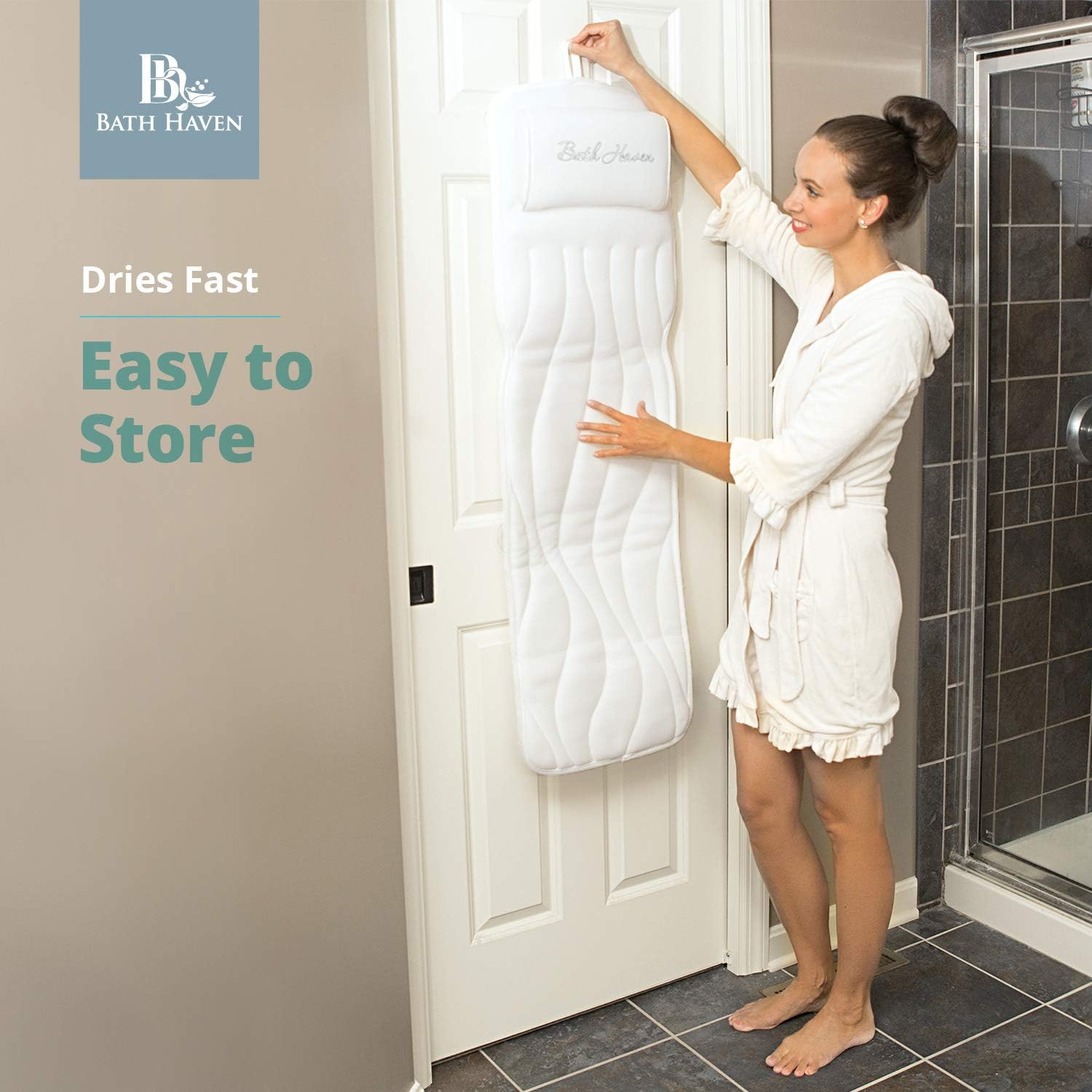QuiltedAir BathBed Deluxe - Luxury Bath Pillow and Spa Cushion for Full Body Comfort: Home & Kitchen