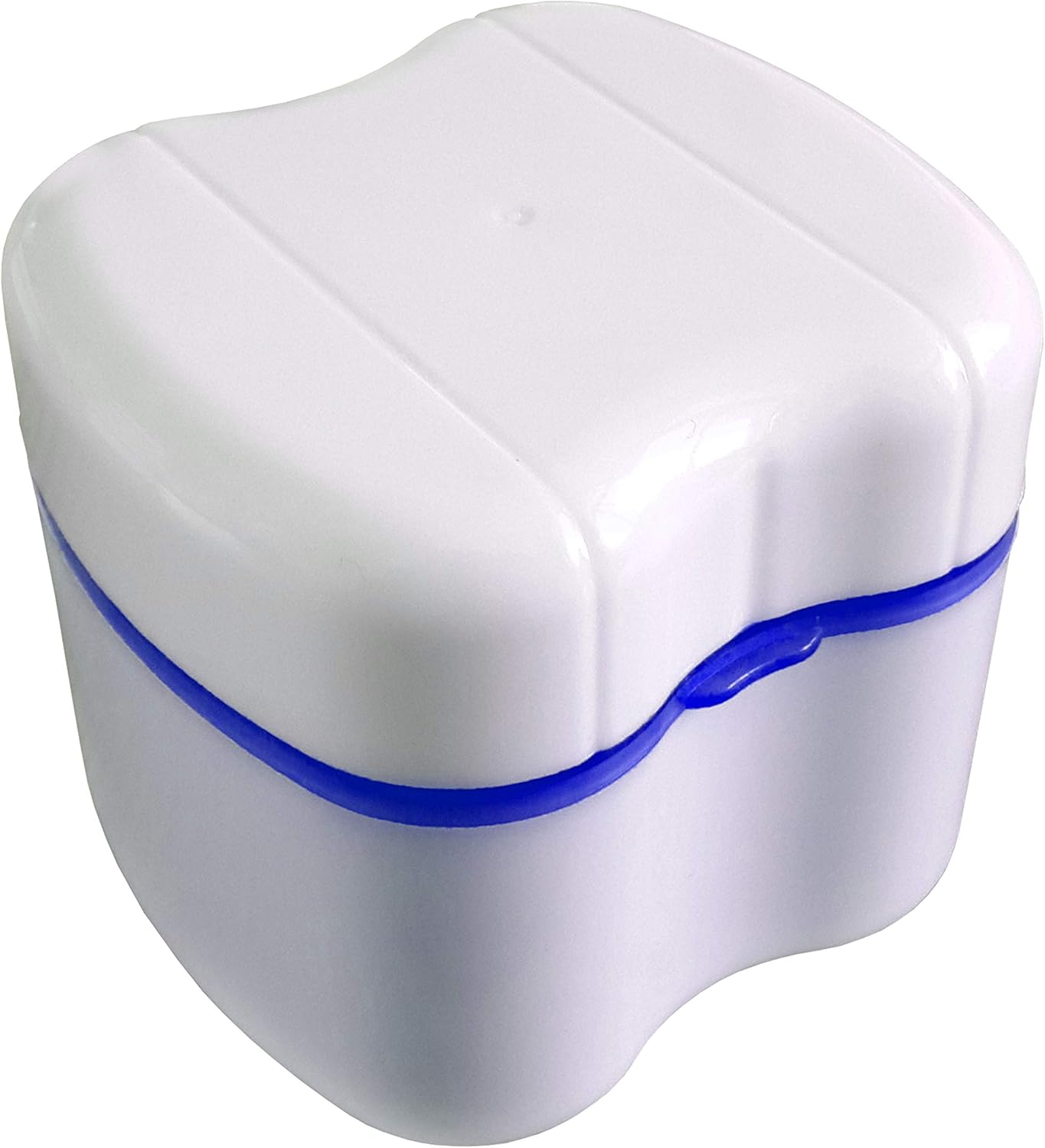 Strong Denture Box with Simple Retrieval Tab, Perfect To Safe Guard Dentures and Valuables, Easy To Open, Store and Retrieve (True Blue): Home & Kitchen