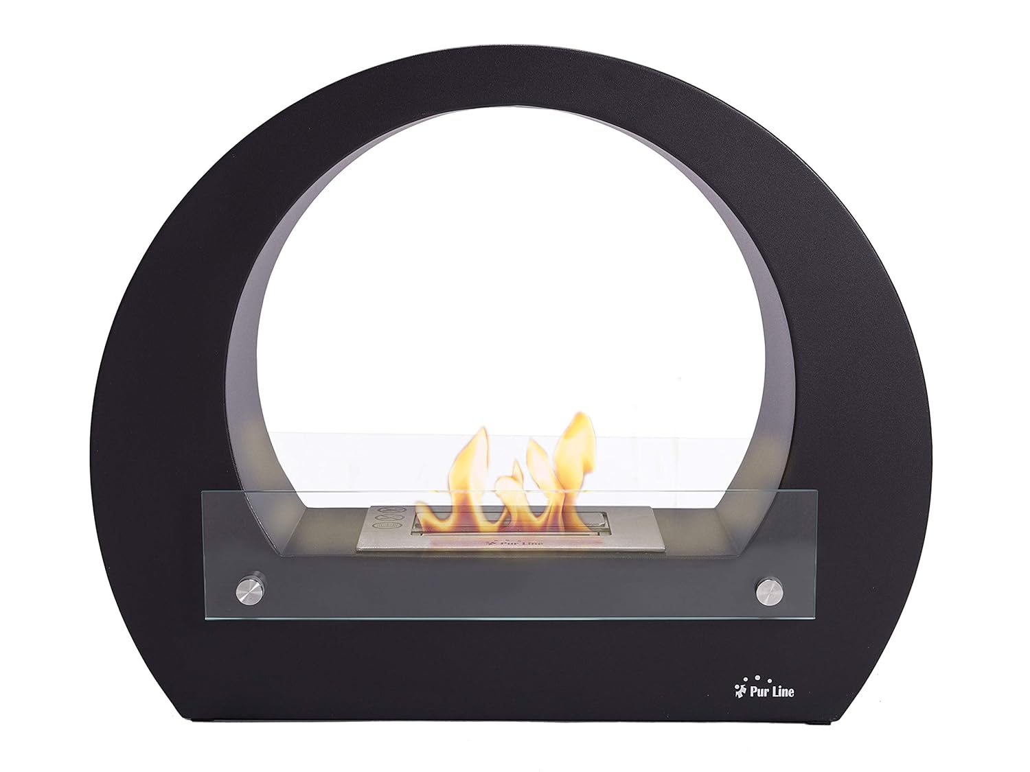 Home Kitchen Fireplaces Imagin Globus Black Free Standing