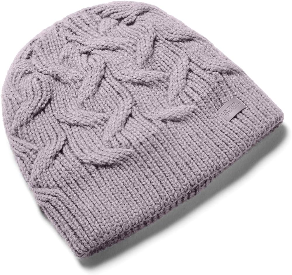 Under Armour Women's Around Town Beanie, Black (001)/Black, One Size Fits All : Clothing