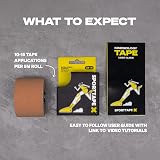 SPORTTAPE Kinesiology Tape 5cm x 5m Beige Water Resistant Hypoallergenic view 7
