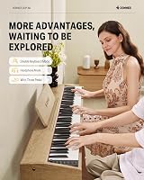 Donner DDP-60 88-Key Digital Piano Velocity-Sensitive 128 Voices 83 Rhythms view 5