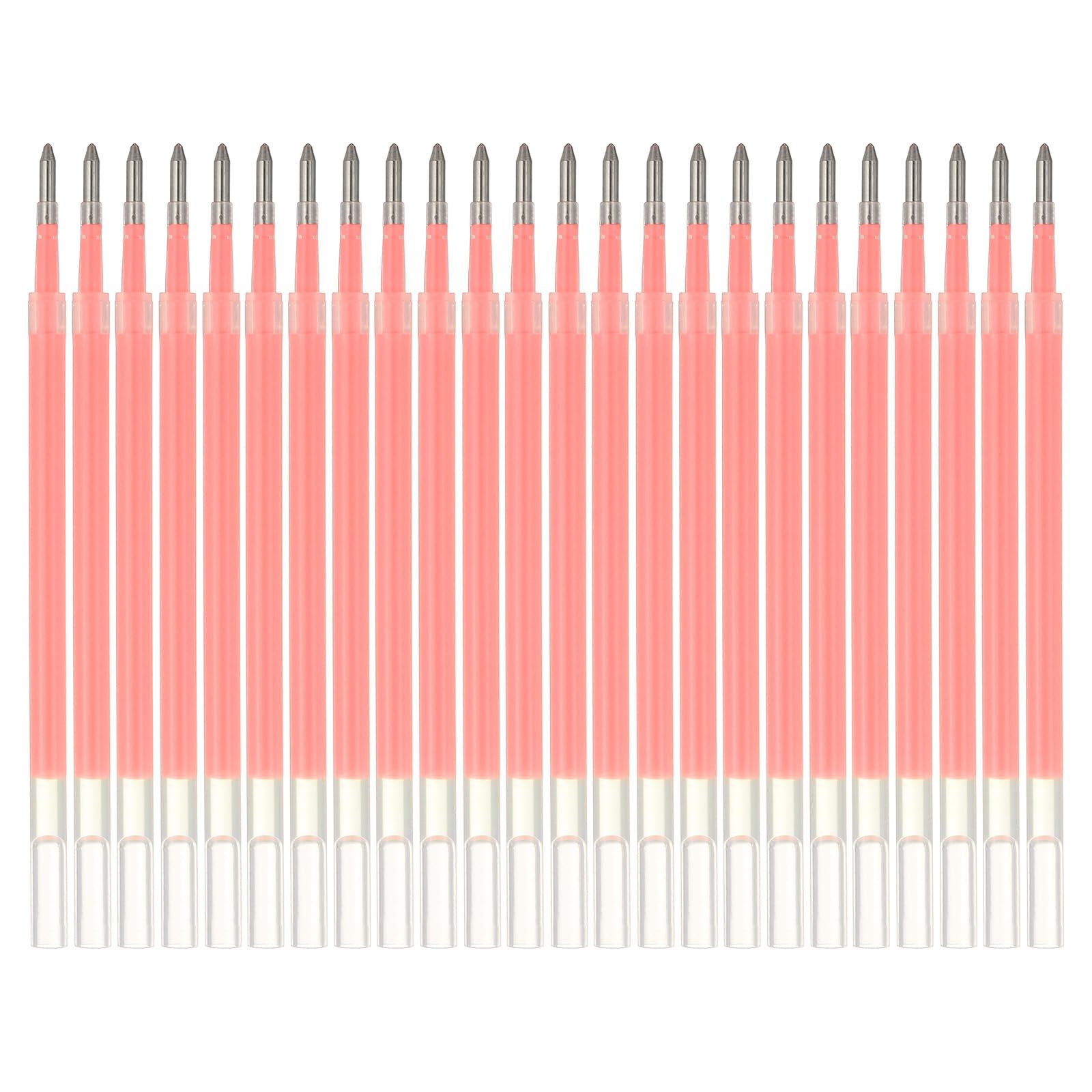 PATIKIL Gel Pen Refills, 24 Pcs 0.8mm Medium Point Pastel Coloring Gel Ink Pen Replace Refills for Retractable Click Pens Writing Drawing Doodling Office Study Classroom Supplies, Red