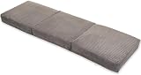 Gilda Adult Z Bed Futon Chairbed Footstool Grey view 4