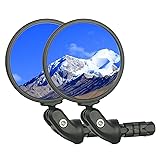 BriskMore Black Convex Rearview Mirrors, 2PCS