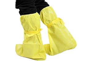 TIKATARER Shoe Covers, Anti Static Chemical Safety Boots, Multilayer Barrier Fabric Boots, Ideal for Inorganic Chemicals & Bi