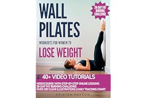 Wall Pilates Workouts for Women to Lose Weight: VIDEOCOURSE with STEP-BY-STEP ONLINE LESSONS and 28-Day Fat Burning Challenge