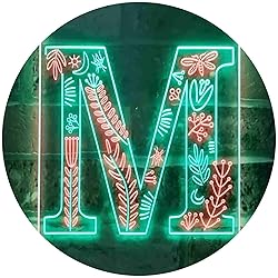 ADVPRO Letter M Initial Monogram Family Name Dual