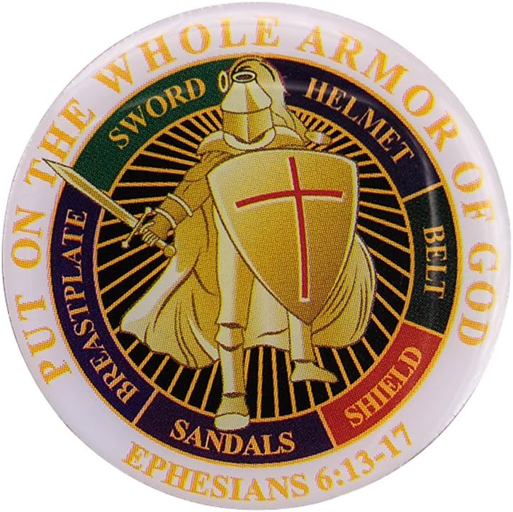 Fengteng Knights Templar Brooch Put On The Whole Armor Of God Pin