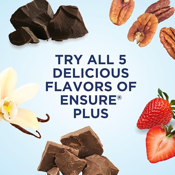 ENSURE PLUS MILK CHOCOLATE NUTRITION SHAKE, MEAL REPLACEMENT SHAKE, 6 PACK
