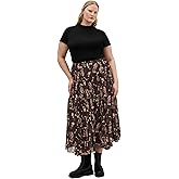 City Chic Women's Plus Size Skirt - Serene Print Midi