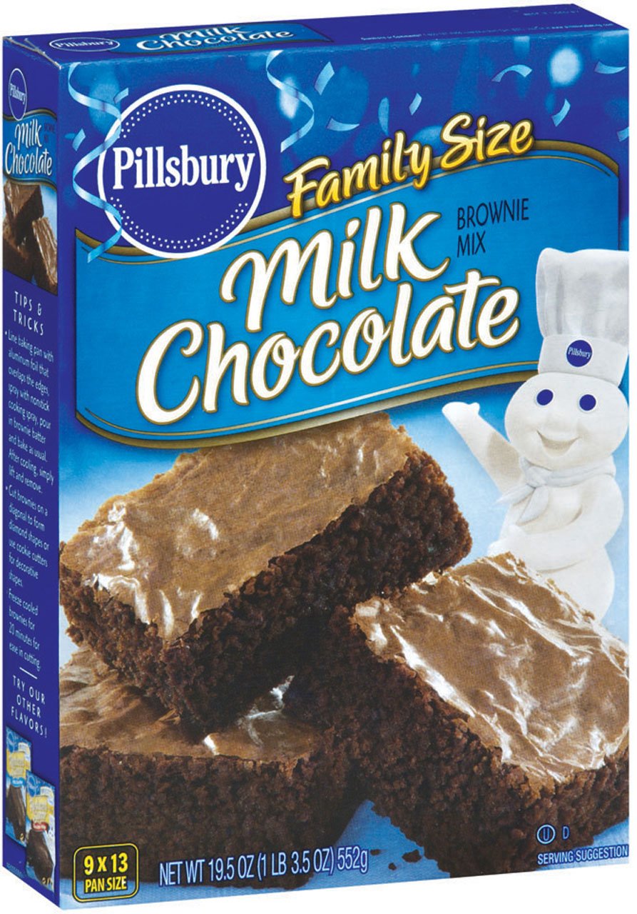 Pillsbury Milk Chocolate Brownie Mix, 19.5-Ounce Boxes (Pack of 12)