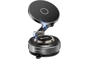 YLBV Magnetic Phone Holder for Car 2026 Heavy Duty Model 360° Adjustable Vacuum Suction Car Magsafe Phone Mount Cell Phone Holders for Your Car for iPhone 16 Pro Max 15 14 13 12 Plus (Metal Stand Rotor)