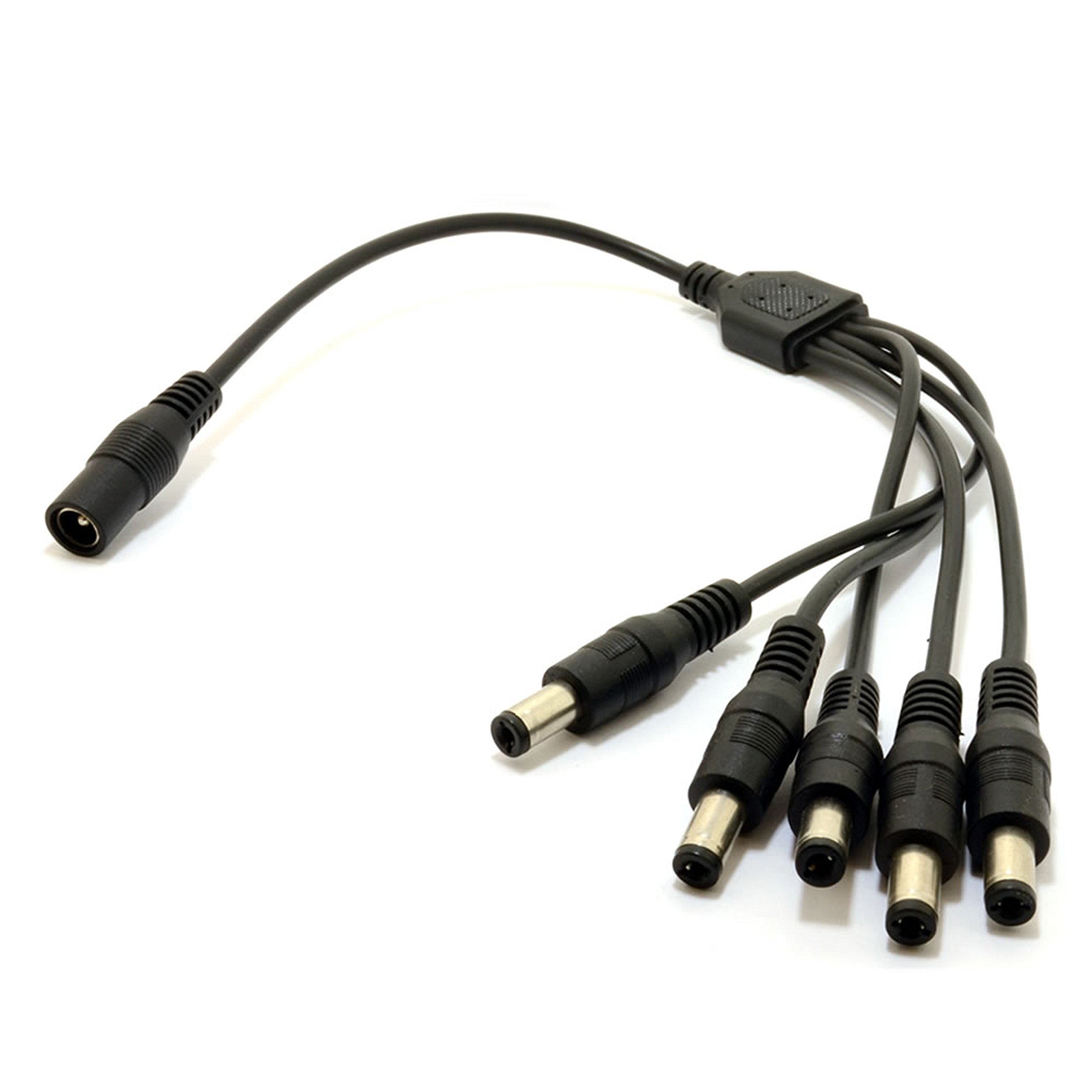 SPT Security Systems 93-P105 Power Splitter 5-Port DC Power Splitter, Black