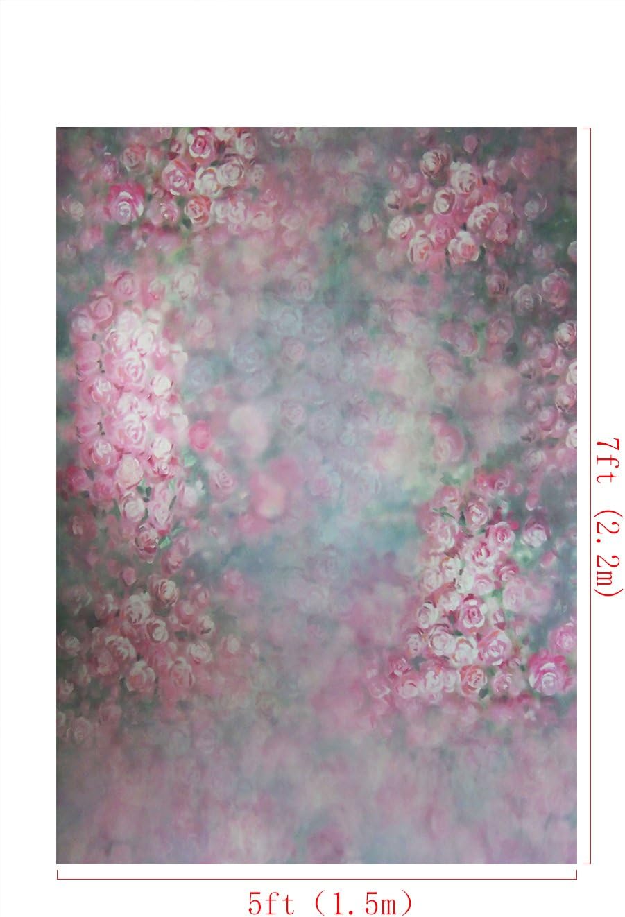 Kate Abstract Backdrops for Photographers Microfiber Textured Blurry Flowers Photo Background for Studio Portrait Shooting 5x7ft/1.5x2.2m - Image 4
