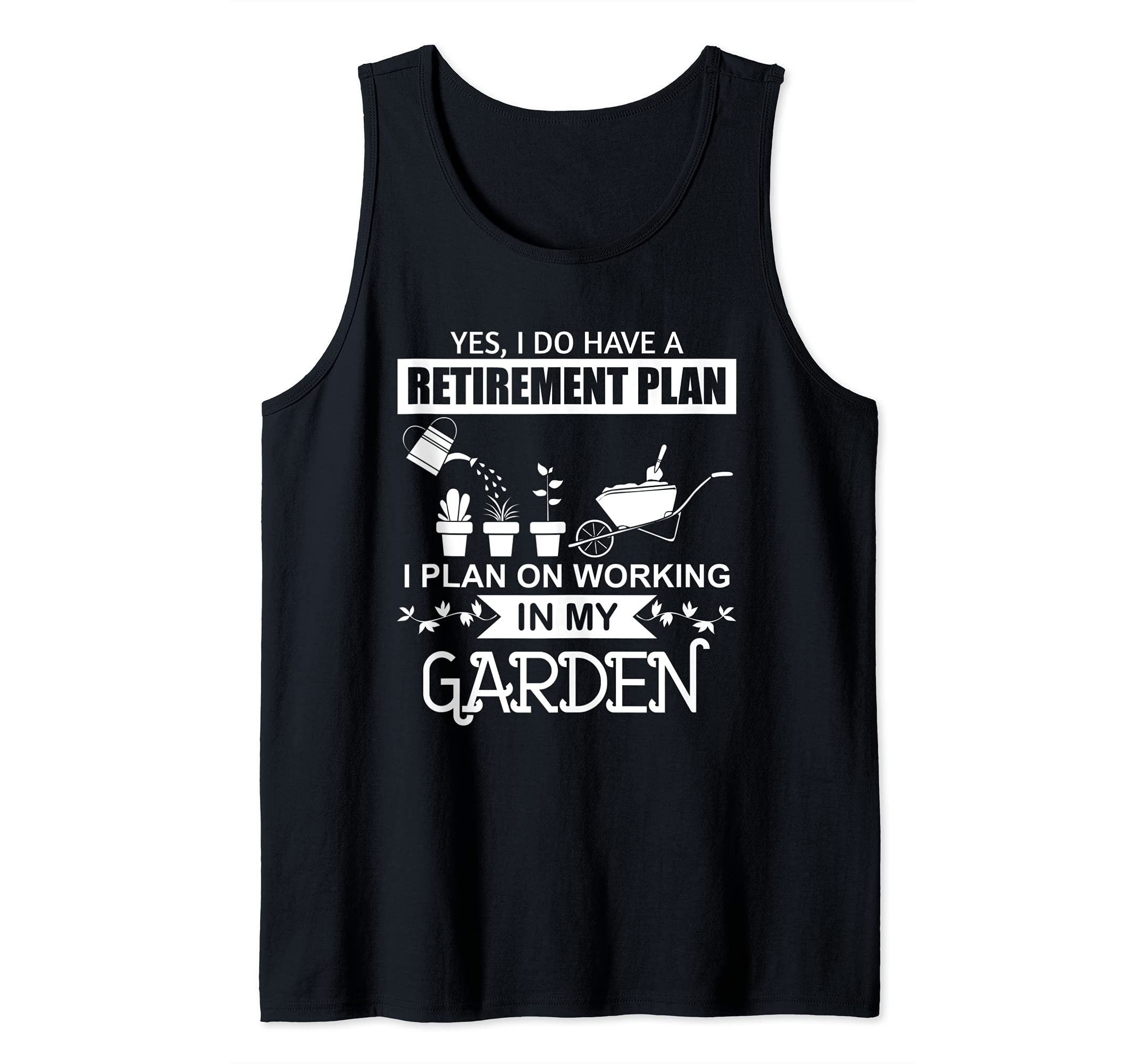 Funny Retirement Gardening Design for Gardener Tank Top