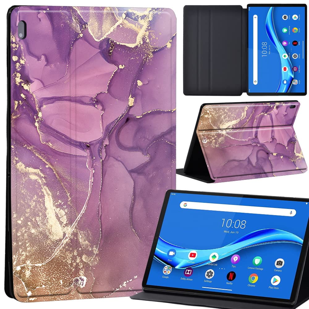 Case For Lenovo Tab M10 FHD Plus 10.3 inch (TB-X606X TB-X606F) Leather Case with Auto Wake-up, Flip Case for Lenovo Tab M10 FHD Plus Cover (purple color)