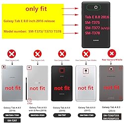 UUcovers Folio Case for Samsung Galaxy Tab E