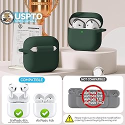 for AirPods 4 Case, Soft Silicone Protective Case