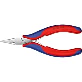 KNIPEX - 35 12 115 Tools - Electronics Pliers With Flat Tips, Multi-Component (3512115), 4.5