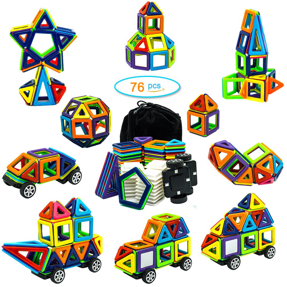 Raresite Toy 76 Pieces 3D Building Blocks Preschool