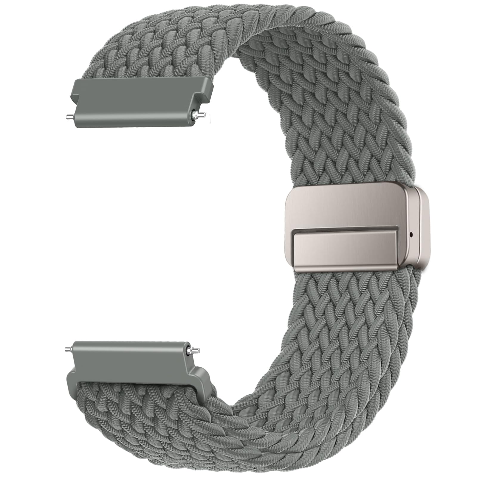 Yoohoo 18mm Watch Straps Braided Magnetic Compatible with Venu 2S/Venu 3S,Quick Release Replacement Sport Loop Watch Strap for Men and Women