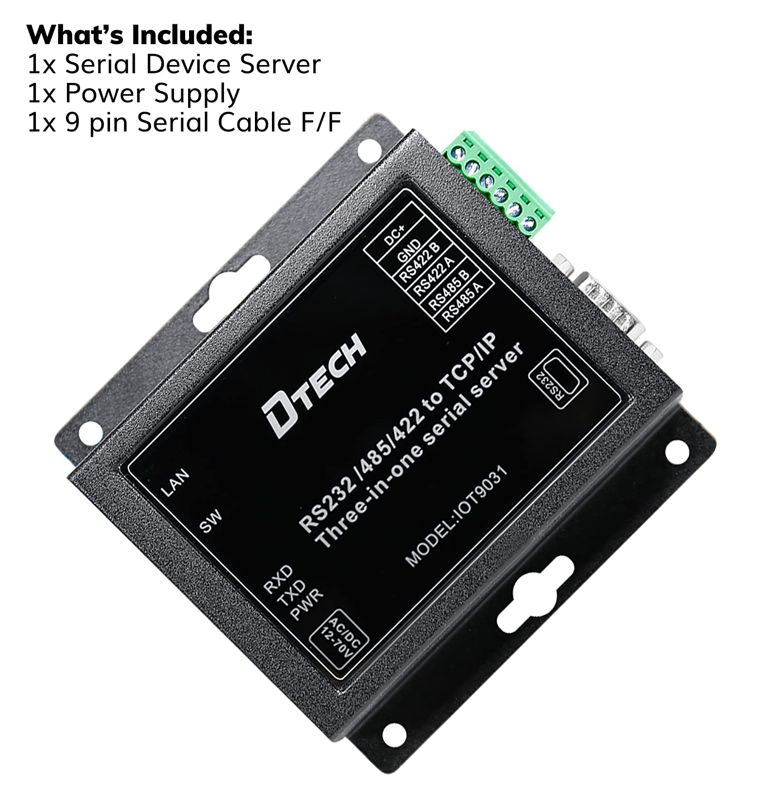 Mua DTECH Serial to Ethernet Converter Adapter RS232 RS422 RS485 to TCP ...