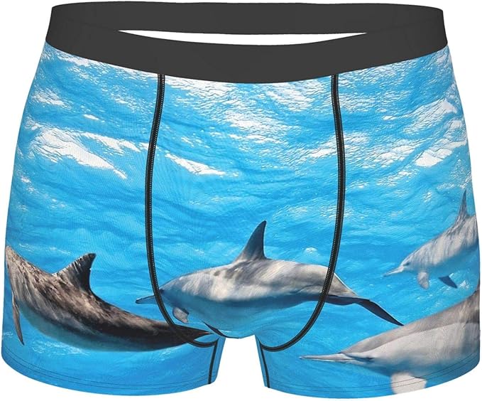 Dolphin Underwater Dolphins Ocean Life Underwear Mens Stretch Classic