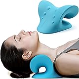 Neck and Shoulder Relaxer, Cervical Traction Device for TMJ Pain Relief and Cervical Spine Alignment, Chiropractic Pillow Nec