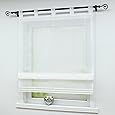 Joyswahl Voile Raffrollo »Liesbeth« - Transparente Bändchenrollo Mit Feder-Stickerei 60x120cm