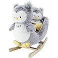 Soft Landing | Darling Duos | 2-Piece Plush & Joyride Character Rocker Bundle ­– Grey Owl