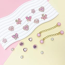 Ziigole 20Pcs Bling Shoe Charms for Clog Sandals