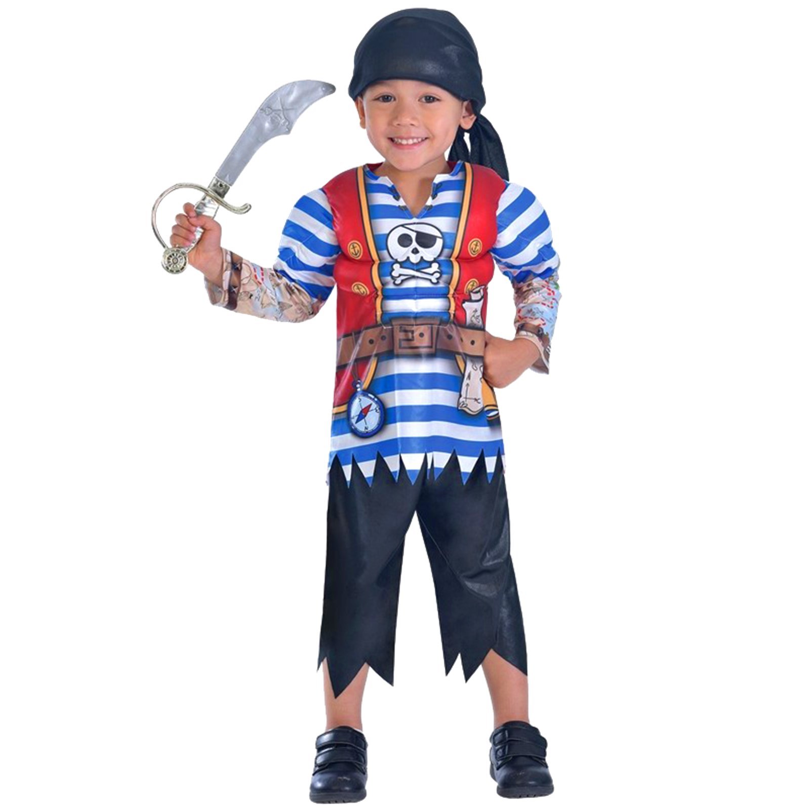 amscan (PKT) (9903356) Child Boys Ahoy Matey Costume (8-10yr)