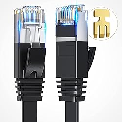 Ximeges Cat 6 Ethernet Cable, 2 Pack 6FT Flat High